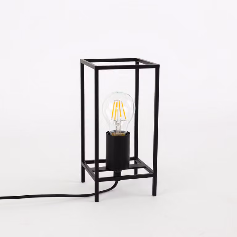 Italux Melando lampada da tavolo industriale nera TB-3343-1S-BK