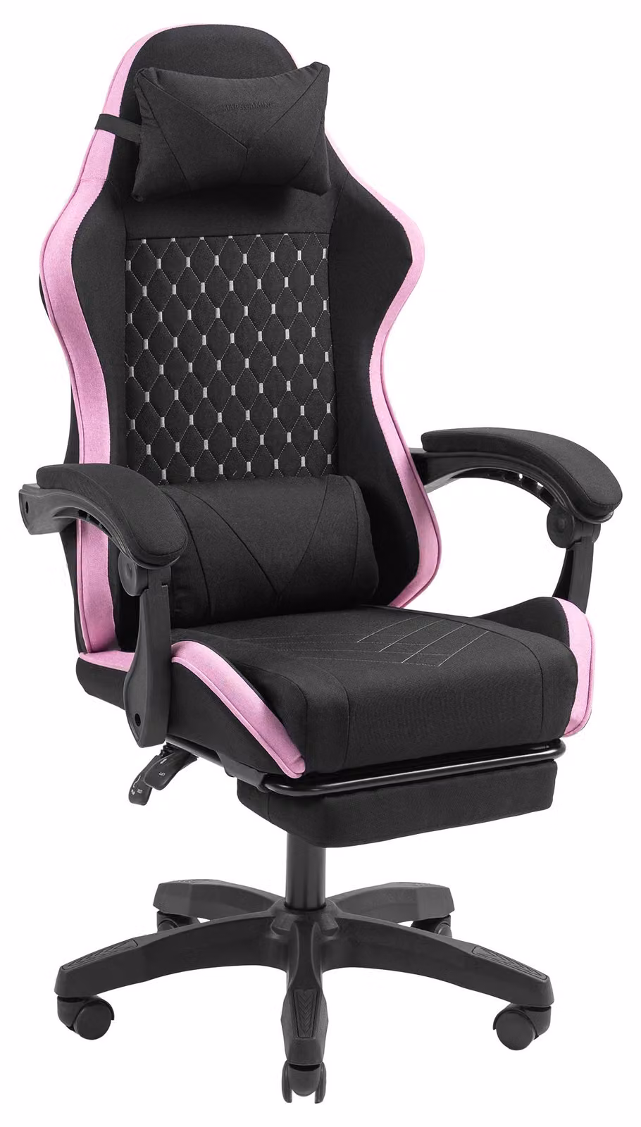 Mars Gaming MGC-X Fabric, Sedia da gioco per computer, 120 kg, Seduta imbottita, Schienale imbottito, 190 cm, Nero