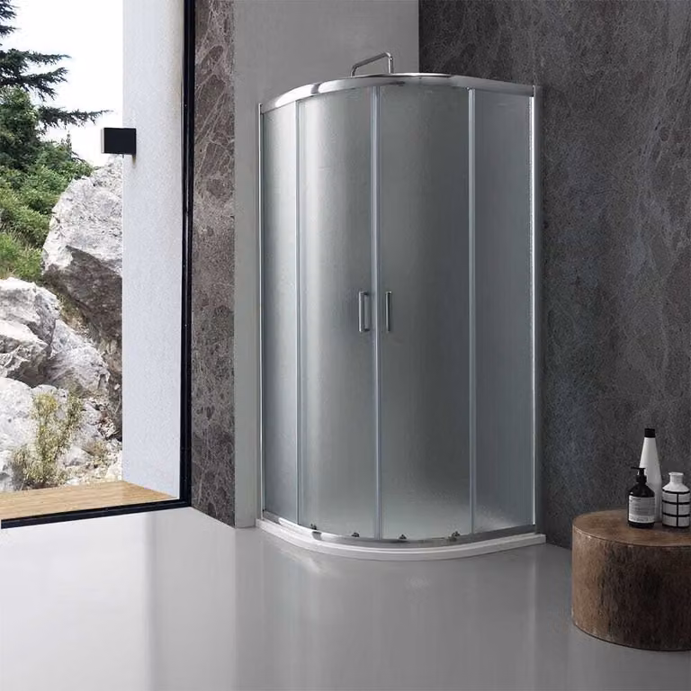 Box doccia semicircolare giada 90x90 cm cristallo opaco 6 mm