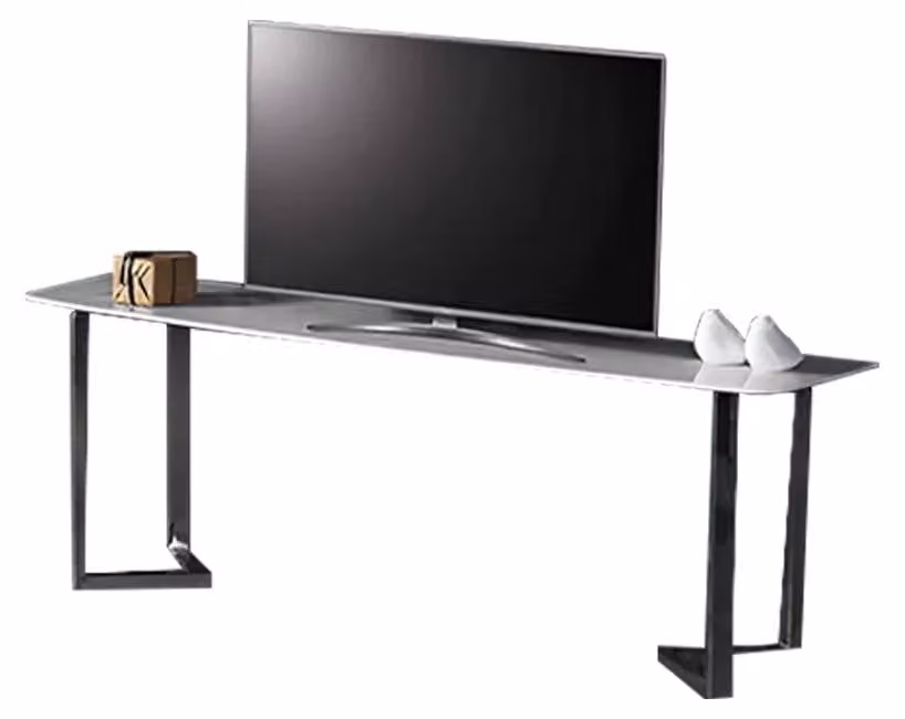Lowboard TV Tisch Marmor Couchtisch Wohnzimmertisch Grau Beistelltisch