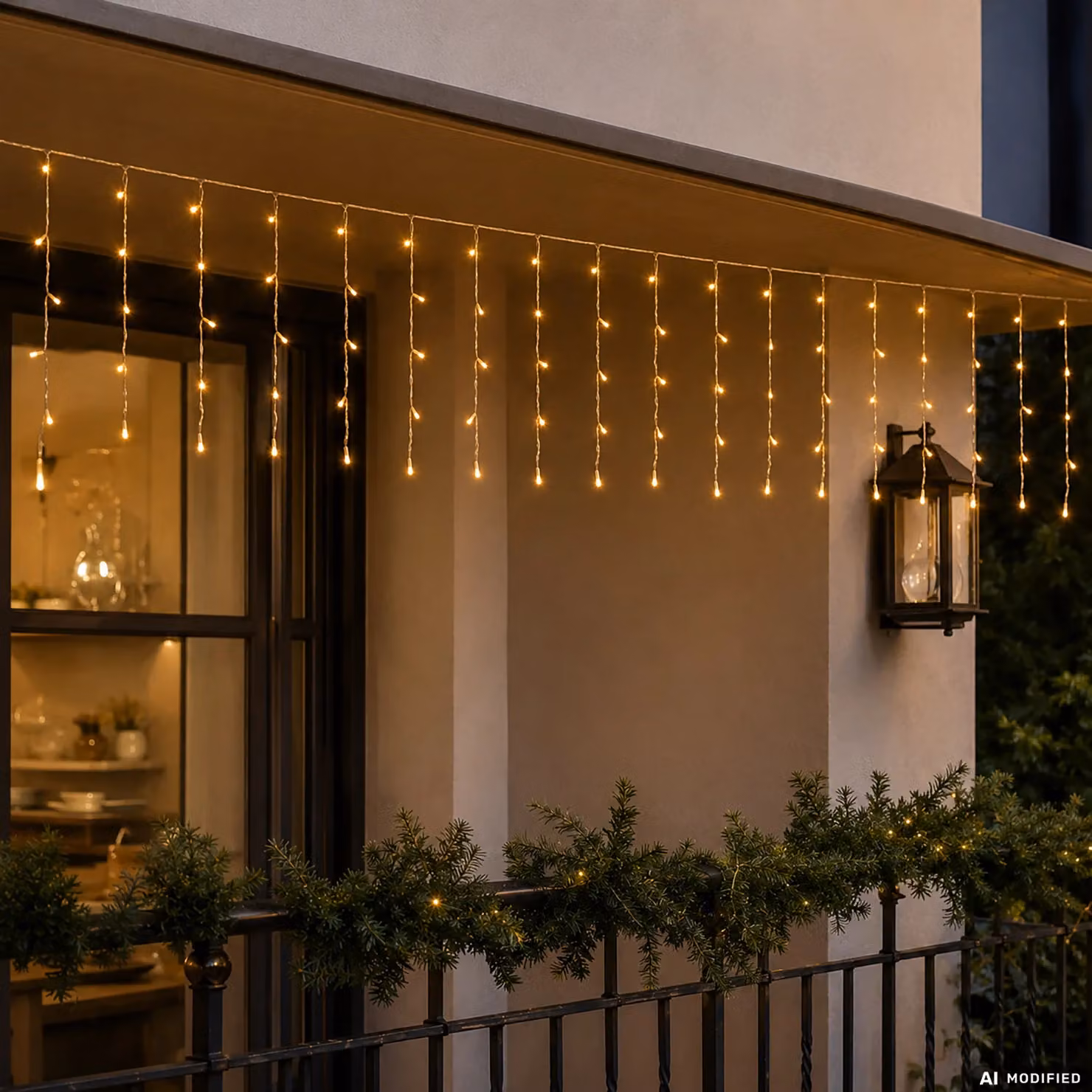Dictrolux Tenda Luminosa Plus con 160 LED Oro H 0,50 m x L 4 m – 2