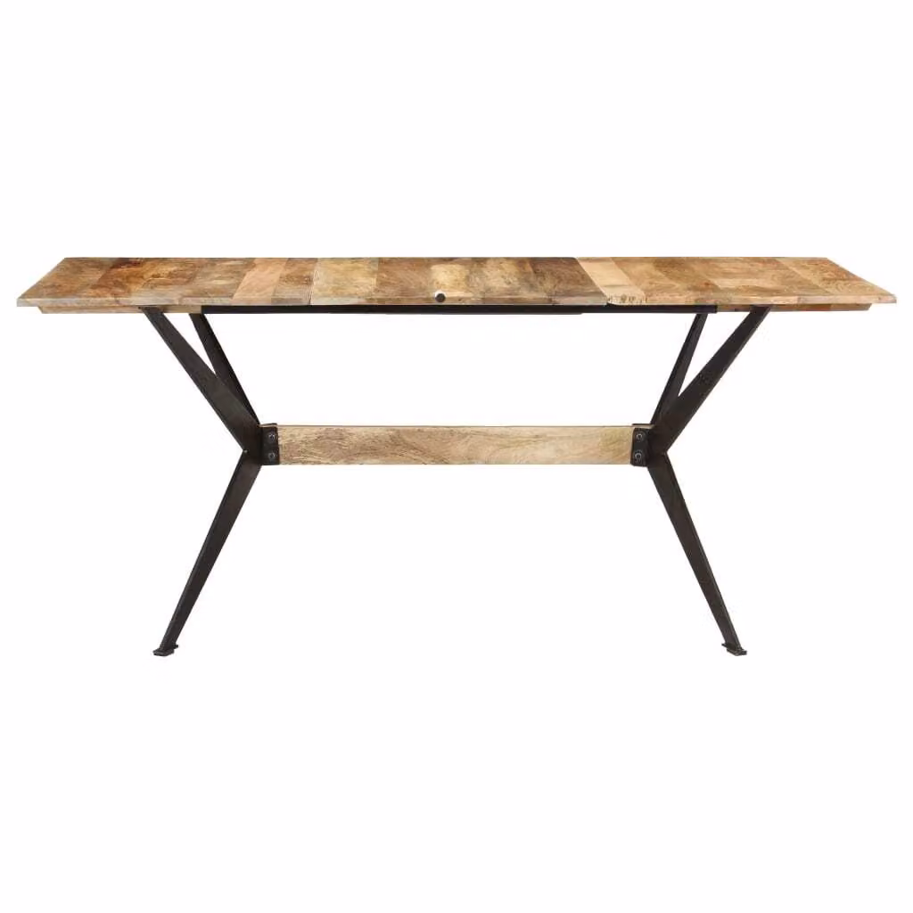 vidaXL Tavolo da pranzo 180x90x76 cm in legno massiccio di mango