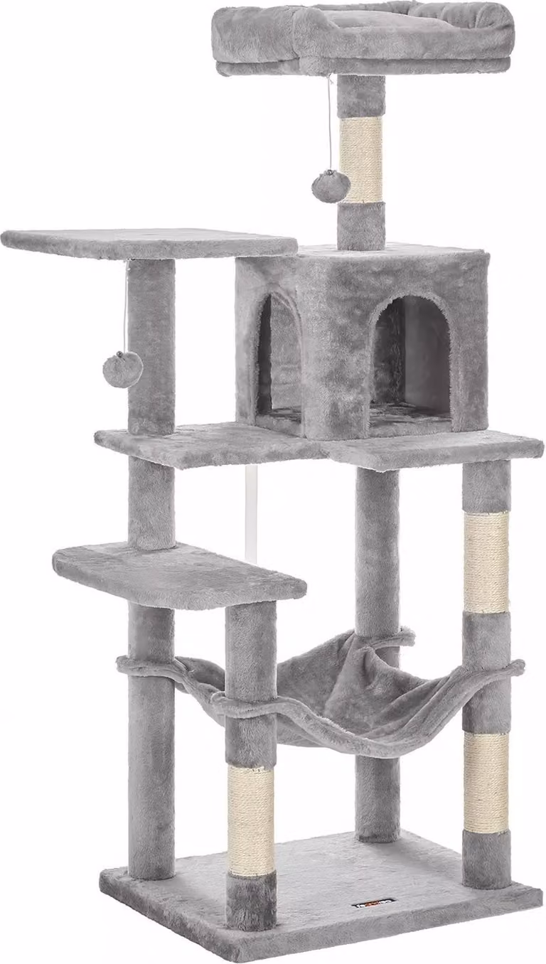 In And OutdoorMatch Gretchen - tiragraffi con amaca - 143 cm - grigio chiaro