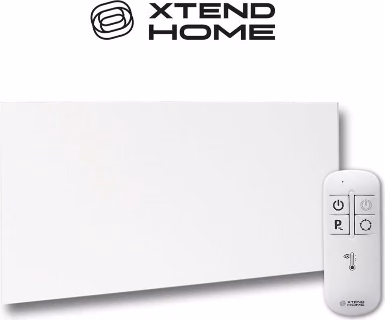Pannello riscaldante a infrarossi Xtend Home, senza cornice, 420W, 230V, bianco, Wi-Fi, Tuya