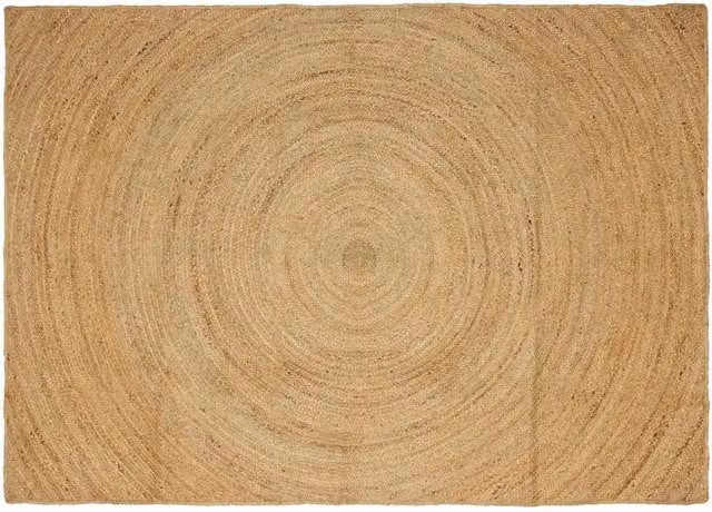 Tappeto rettangolare moderno in juta vidaXL, marrone e beige, L 340 x P 240 cm
