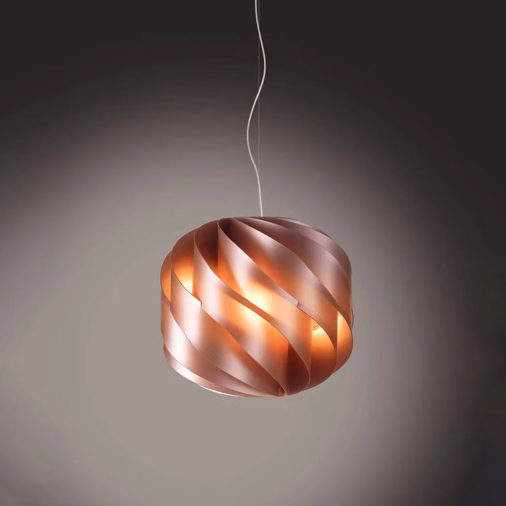 Sospensione da esterno moderna Globe Polilux Linea Zero colore rame con 1 luce E27 – 2