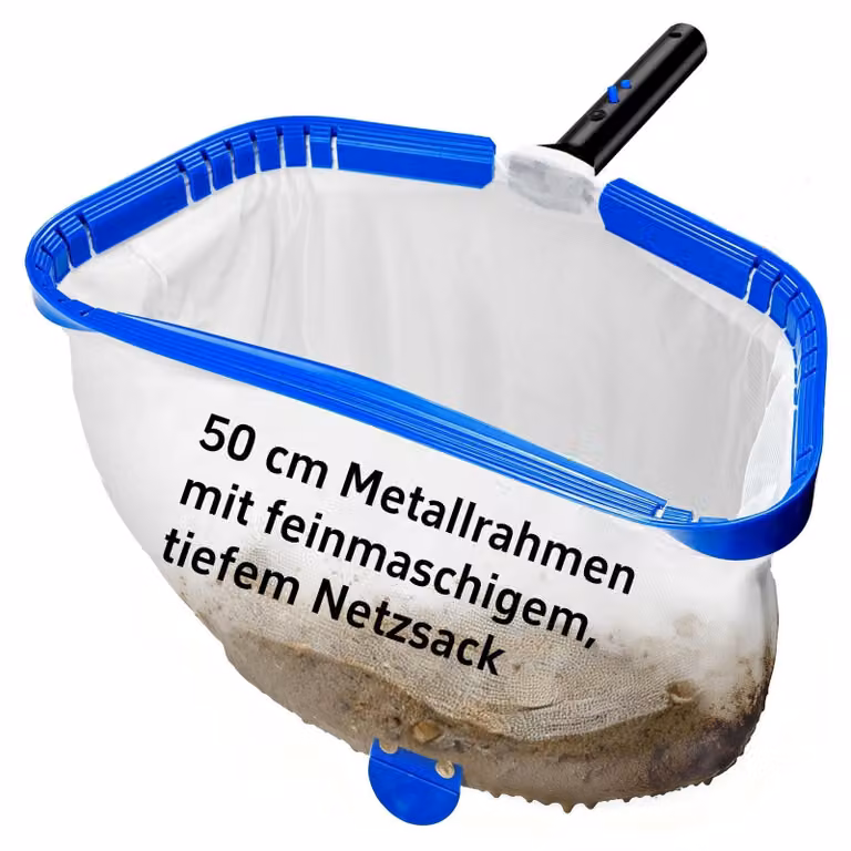 Skimmer di grandi dimensioni per piscina, con rete a maglie fini