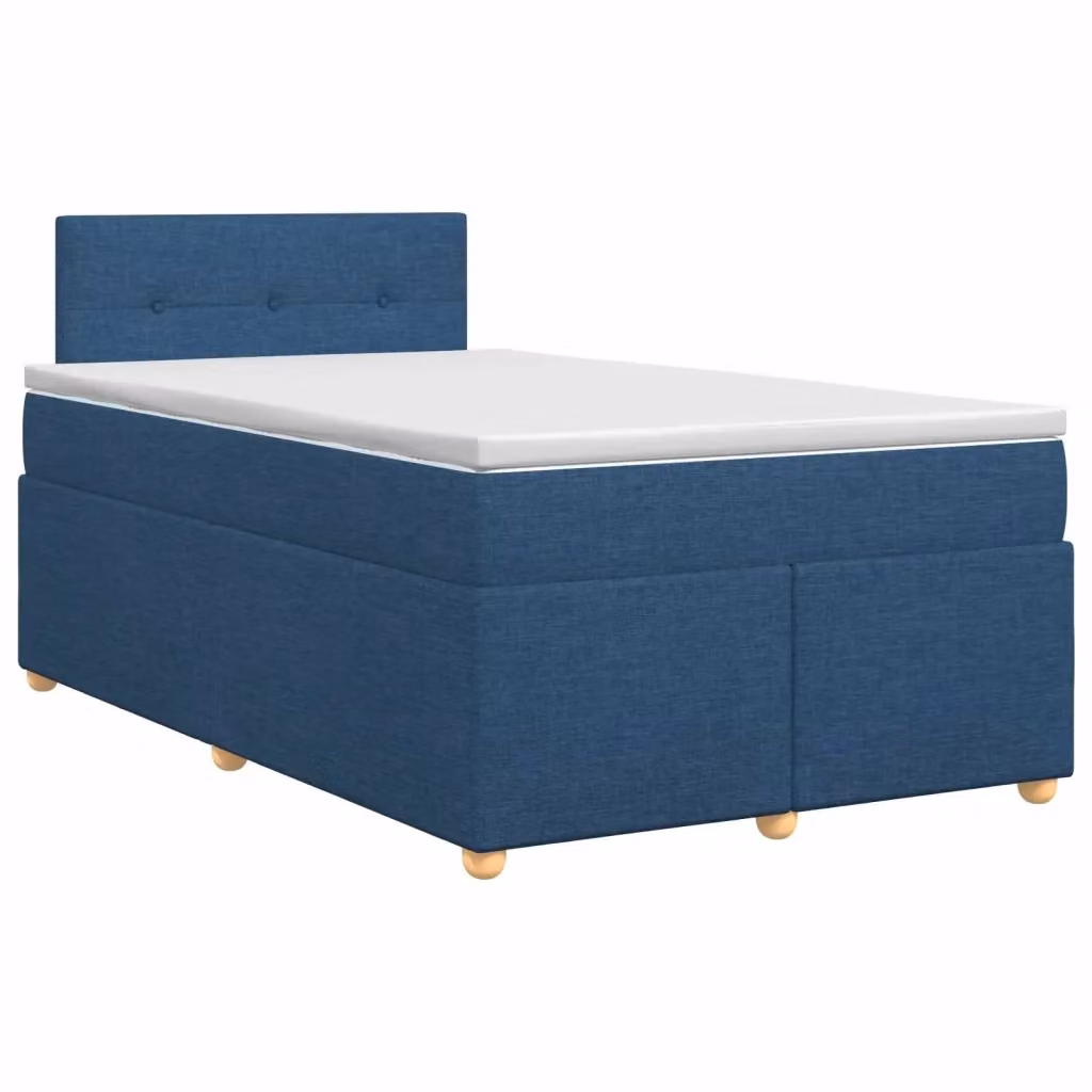 Letto box spring con materasso ibrido vidaXL Blu e Bianco L/P: 120 x 200 cm – 2
