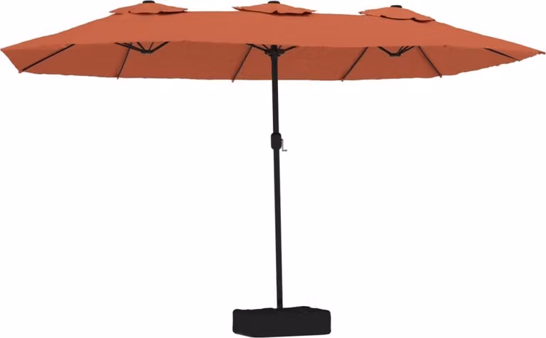 Ombrellone a Doppia Testa Terracotta 449x265 cm