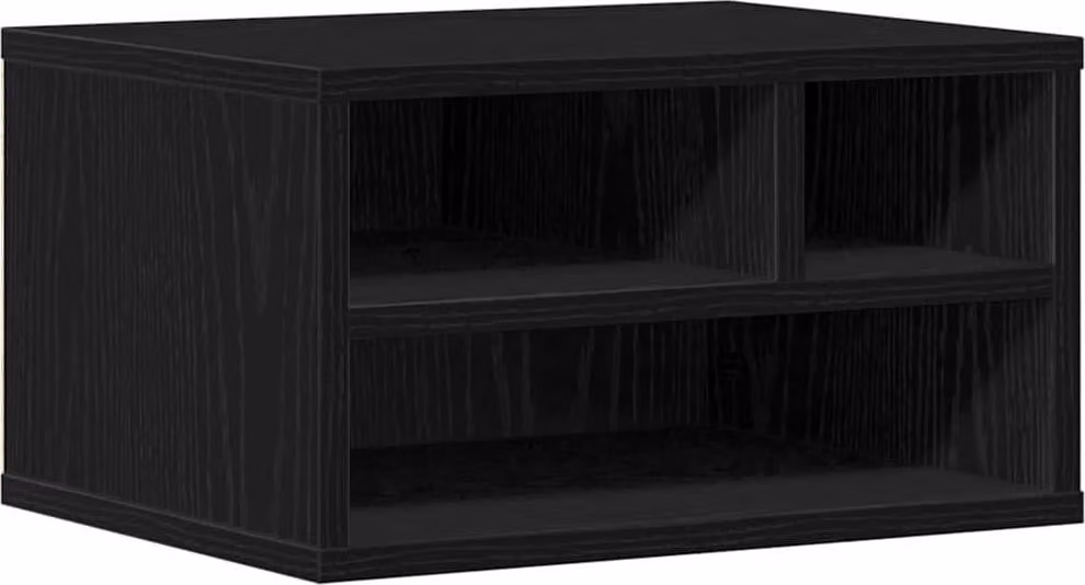 Supporto per Stampante Rovere Nero 40 x 32 x 22,5 cm