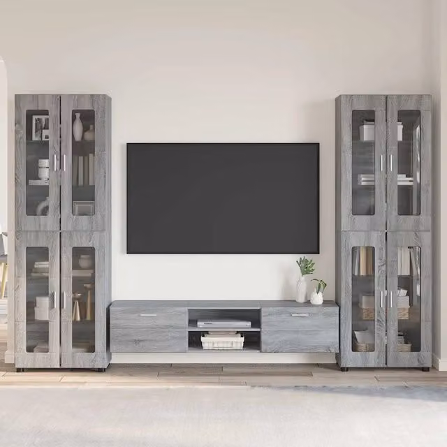 Set mobile TV FLORIN 3 pz Grigio Sonoma Legno ingegnerizzato 3397990
