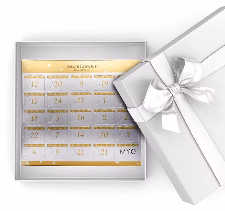 Calendario dell'Avvento con 12 gioielli e 1 sorpresa