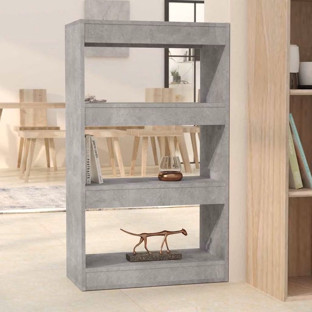 Libreria divisorio vidaXL in MDF grigio opaco L: 60 cm, P: 30 cm, H: 103 cm
