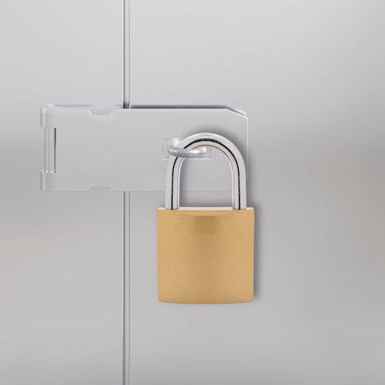 Serratura U-Lock vidaXL in ferro color oro con 6 chiavi