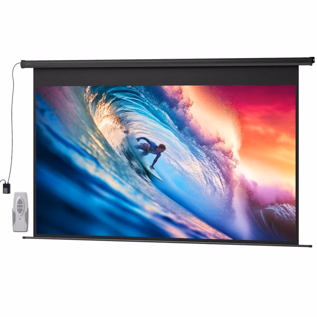 Schermo di Proiezione Motorizzato Xylo 120 pollici 16:9 4K HD con Telecomando L: 297 cm, H: 183 cm – 2