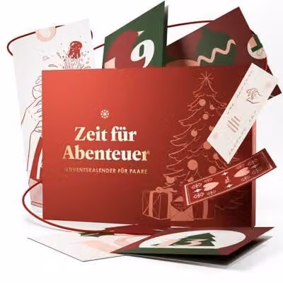 Calendario dell'Avvento per coppie: Tempo di avventure I Calendario dell'Avvento 2025 per coppie I Calendario di Natale da duello con giochi per partner