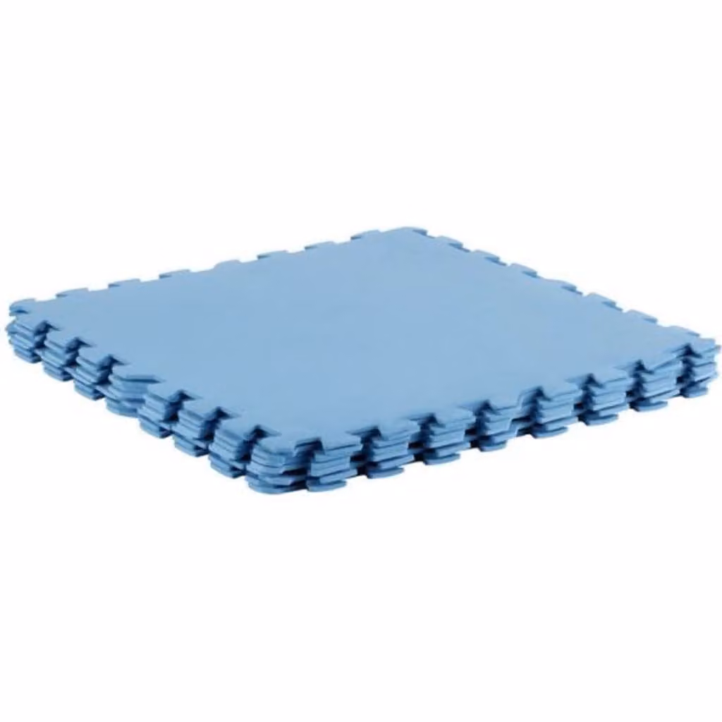 Pool Improve piastrelle di protezione del pavimento della piscina 8 pz. Blu 50 x 50 cm