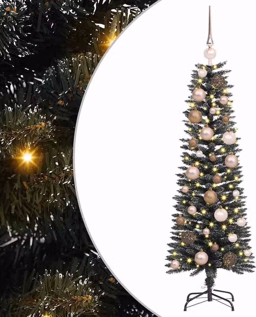 Albero di Natale artificiale con 150 LED Verde 120 cm