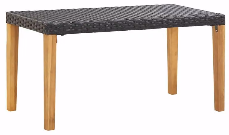 Panca da giardino in rattan sintetico, 120 cm, per uso esterno