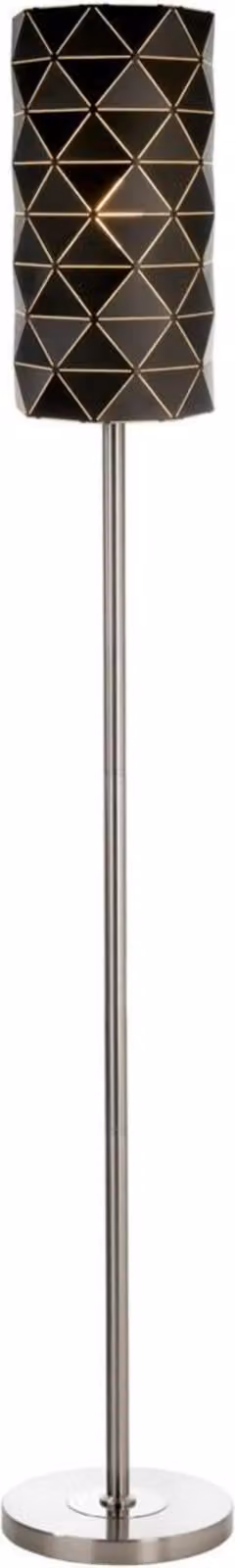 Lampada da terra Asterope lineare E27 100W H 1600mm metallo nero