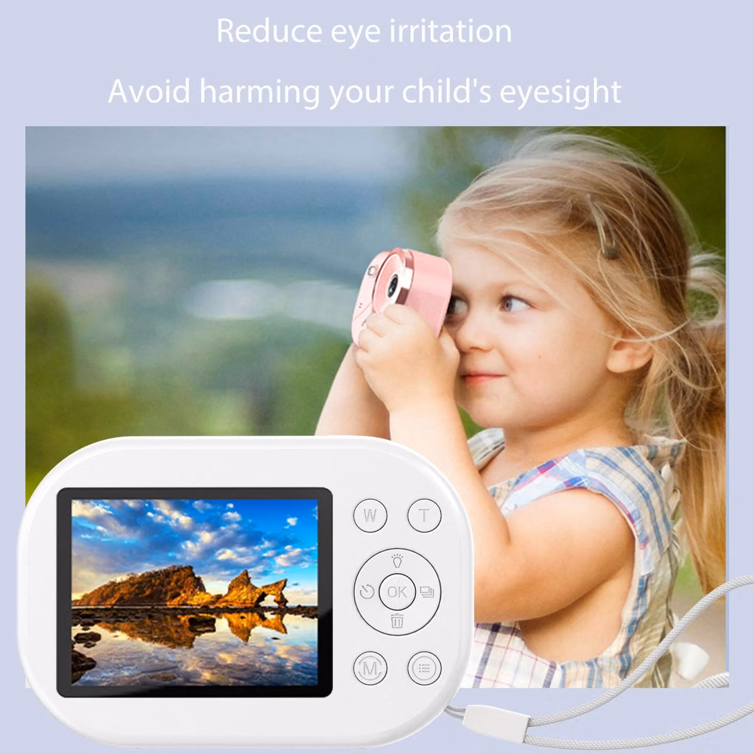 fotocamera digitale 4K, zoom 16x, 48 MP, con torcia, scheda da 32 GB per adolescenti, ragazzi, ragazze, formato da viaggio, bianco