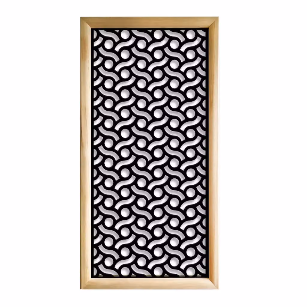 Moduli Decorativi Signorbit in Legno e PVC, Colore Nero, L 73 cm x H 148 cm x P 64 cm – 2