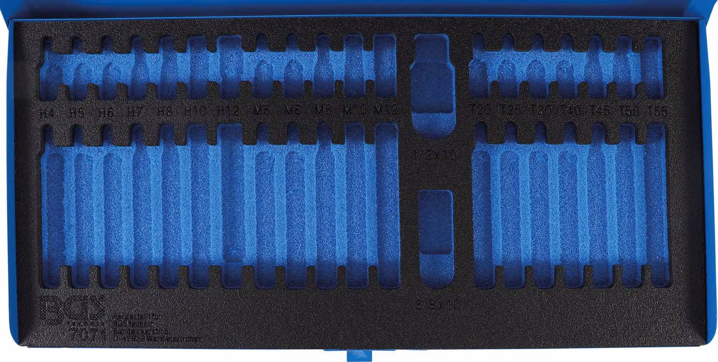 Cassetta vuota in metallo BGS per articolo 7071 - 7071-LEER