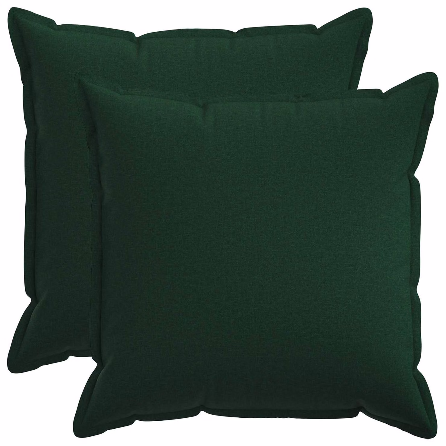 Set di 2 cuscini quadrati vidaXL HOUTEN in lino verde scuro L/P/H: 70 x 70 x 70 cm