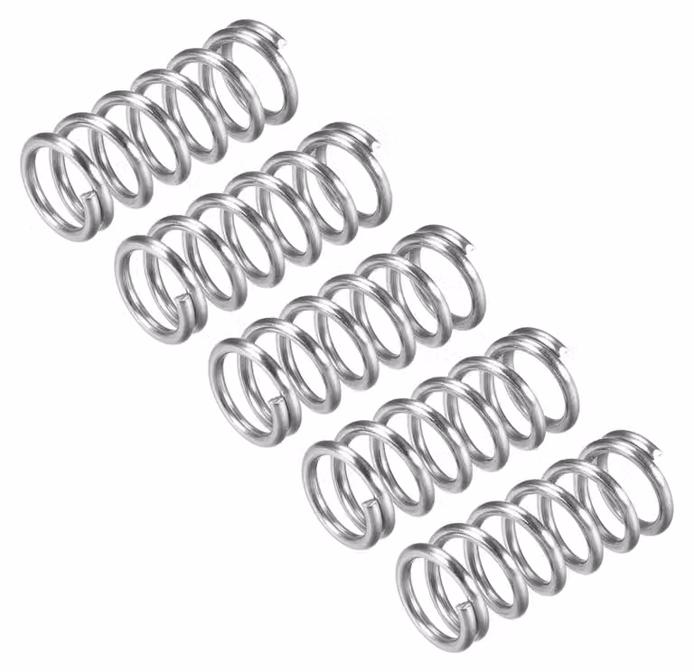 5 molle a compression, acciaio inossidabile 304, dimensioni 12 mm x 1,6 mm x 30 mm