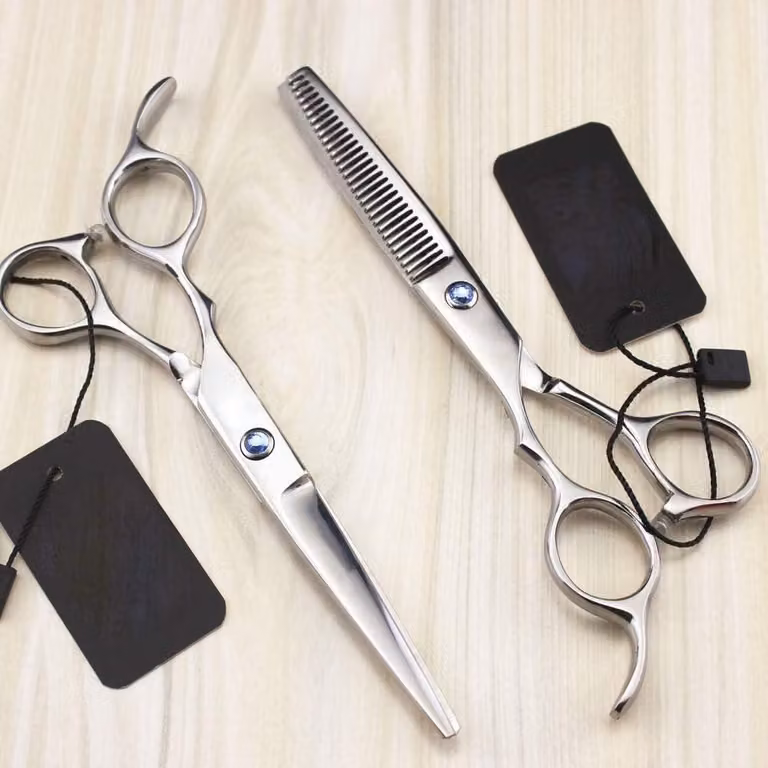 Forbici per capelli per mancini, piastre per capelli, forbici per rifiniture, strumenti per parrucchieri, forbici professionali per capelli, set di forbici per capelli, ToothCut 6 pollici