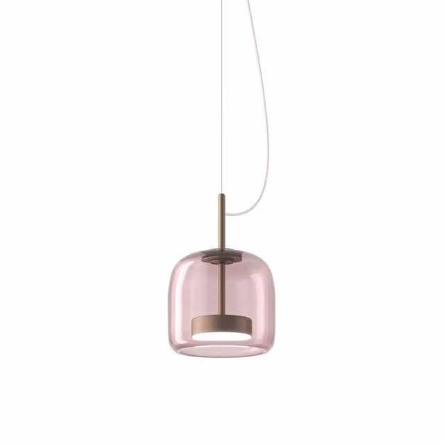 Lampada a sospensione Vistosi Jube in vetro e metallo con LED dimmabile