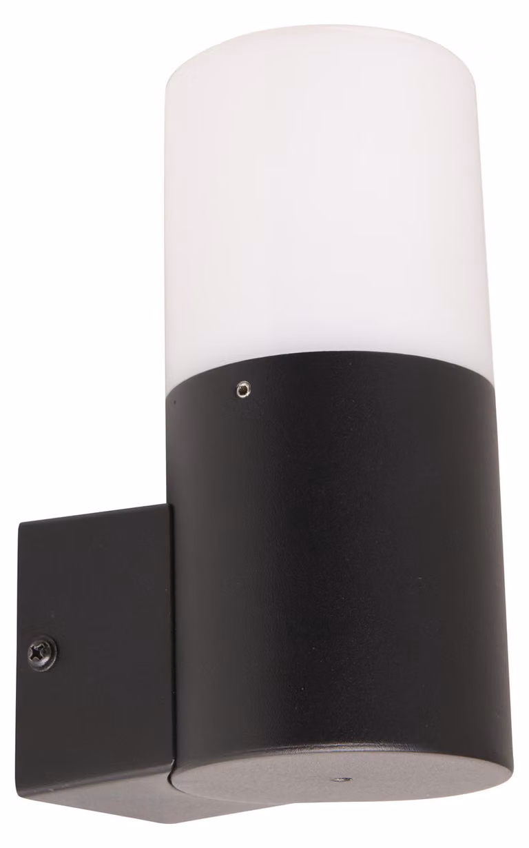 Lampada da parete, grado di protezione IP44, colore nero, altezza 16,5 cm