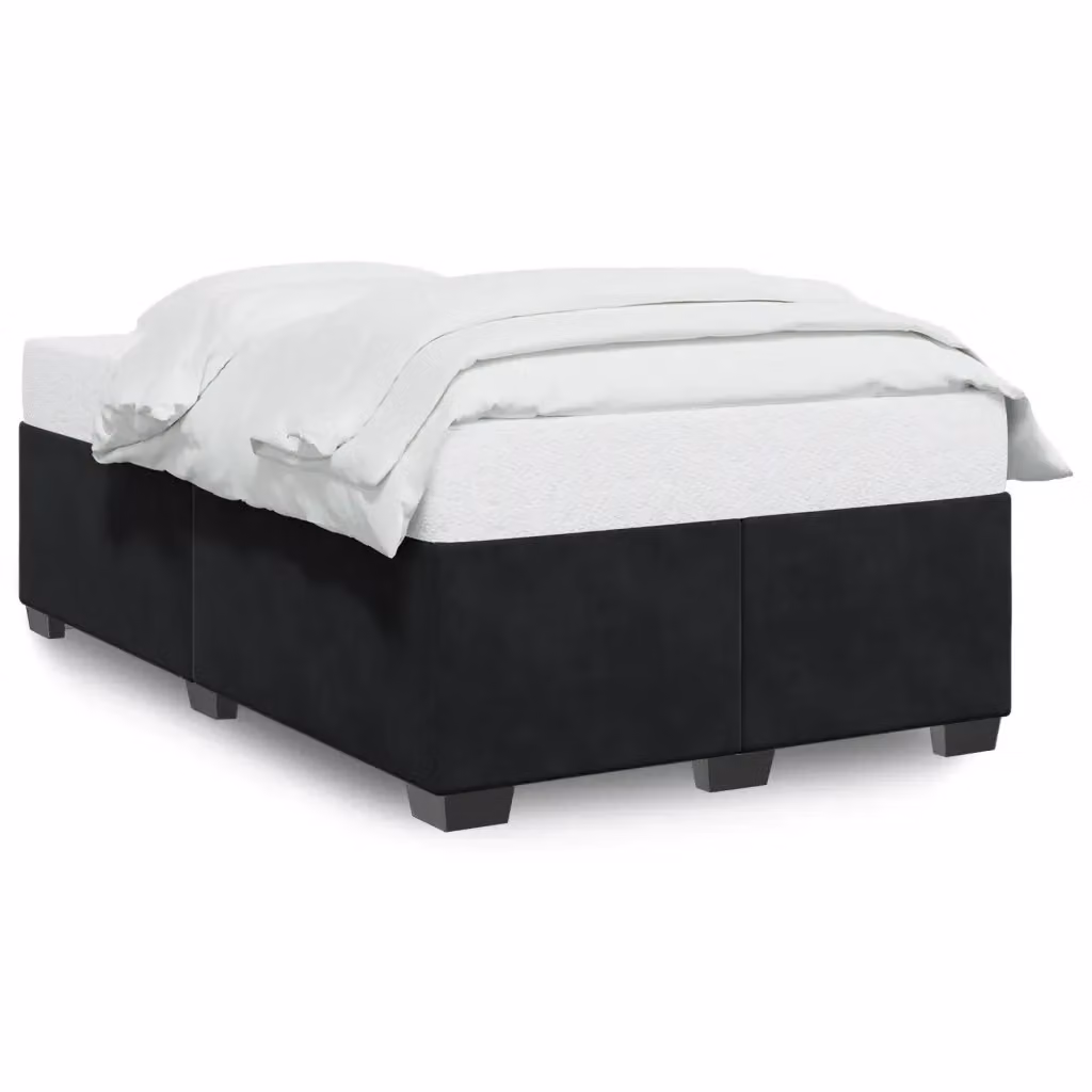 Giroletto vidaXL in velluto nero senza materasso L/P: 120 x 200 cm – 2