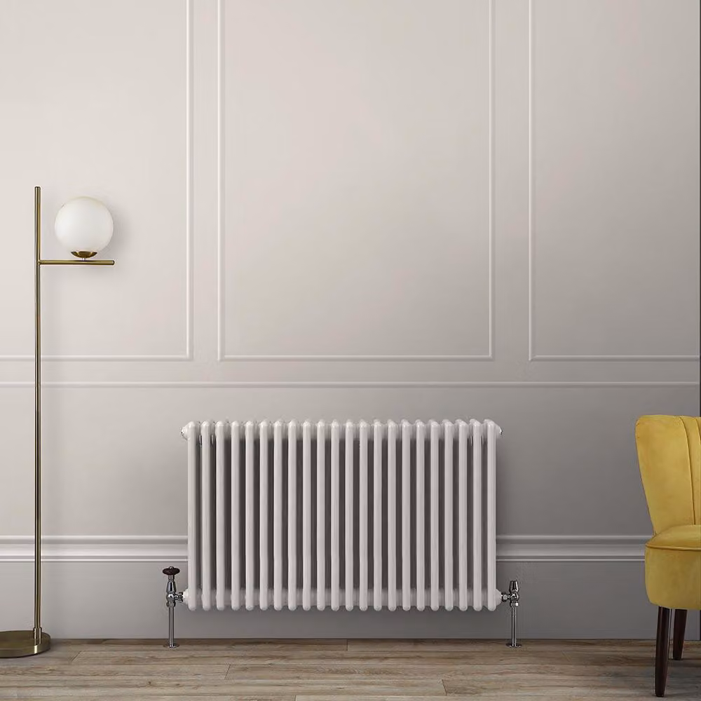 Radiatore Orizzontale a Colonne (3 Colonne) 750mm x 1010mm - Bianco (Pearl Bianco) - Regent