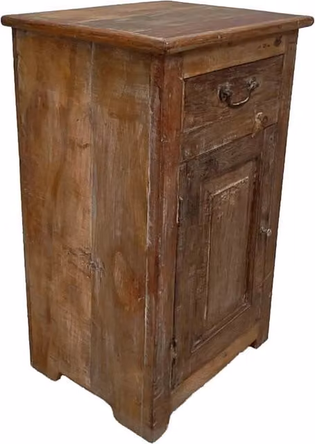 Comodino in legno fatto a mano44x35x76h cm
