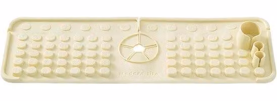Rivestimento per parete della cucina - Tappetino per rubinetto - Tappetino per scarico - Tappetino impermeabile per rubinetto da cucina e bagno - Beige