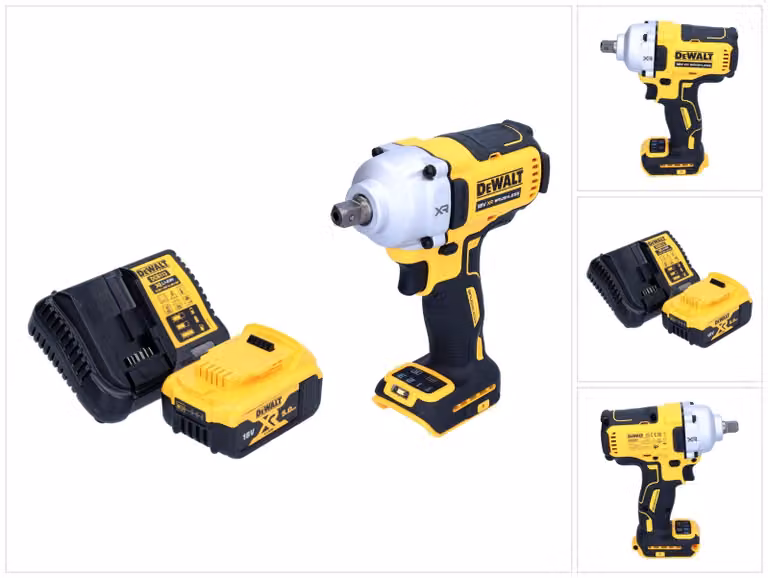 Avvitatore a impulsi a batteria DeWalt DCF 892 P1 18 V 812 Nm 1/2" brushless + 1x batteria ricaricabile 5,0 Ah + caricatore