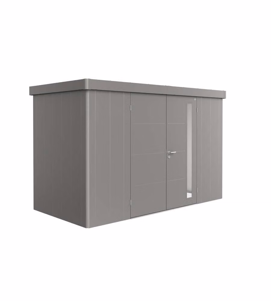 Casetta Neo 1D doppia porta, grigio quarzo metallizzato