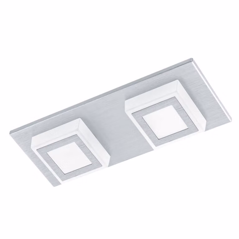 Eglo 94506 Masiano LED parete e soffitto 2 x 33 W alluminio spazzolato