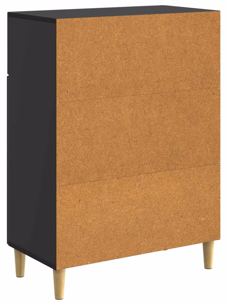 Credenza Nero 66 x 34,5 x 90 cm Legno ingegnerizzato