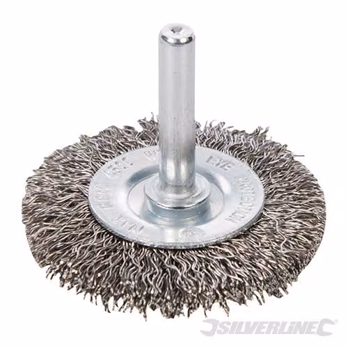 Silverline 828396 Spazzola rotonda in acciaio inossidabile