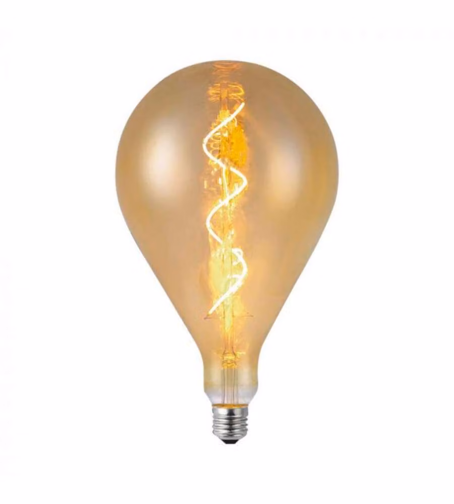 V-TAC Lampadina LED E27 4W A160 Filamento a Spirale Ambrato 2700K