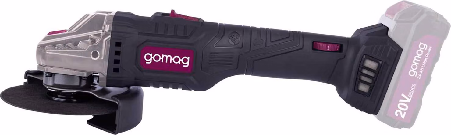 Smerigliatrice angolare a batteria Gomag GO-WS125 20V Ø125mm Starter kit Set dischi da taglio