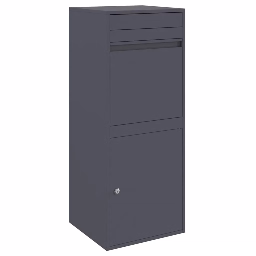 Cassetta per pacchi vidaXL in acciaio color antracite L 41 cm x P 38 cm x H 103 cm – 2