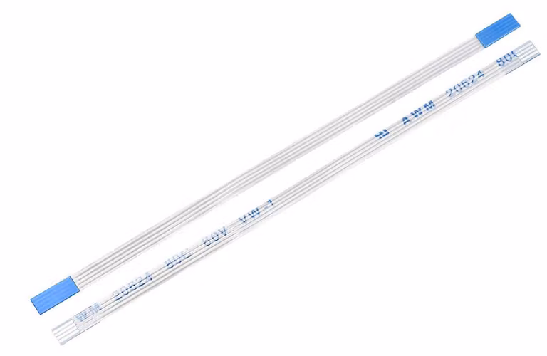 10 cavi piatti, tipo A, 10 poli, sezione 0,5 mm, lunghezza 150 mm, con 4 pin