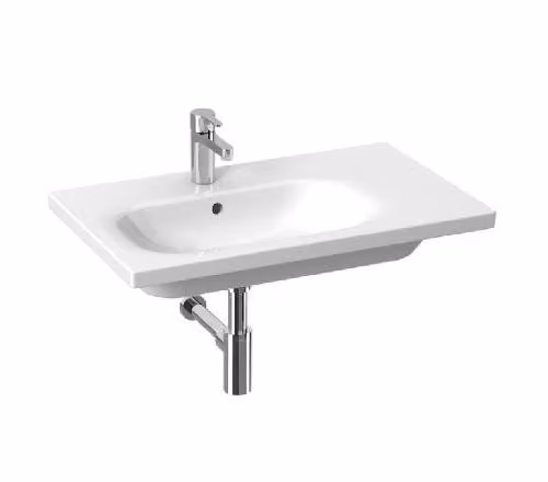 Jika Mio-N - Lavabo 75x45 cm, con troppopieno, foro per miscelatore, bianco H8117100001041