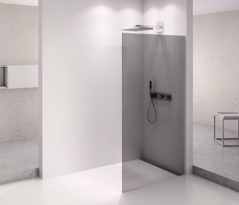 Parete doccia Polysan ARCHITEX CHROM 762 mm, vetro grigio