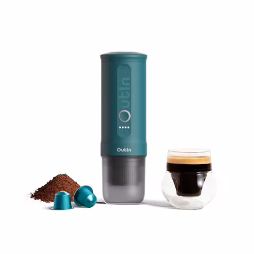 OutIn Nano Macchina da caffè espresso elettrica portatile, Teal
