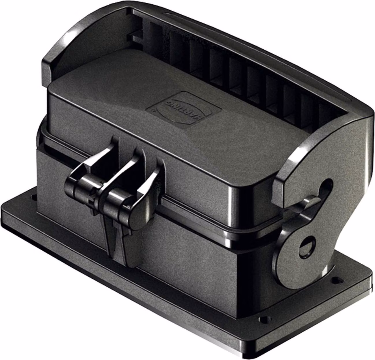 HARTING Han ECO 16B Custodia da incasso con telaio di supporto con 1 staffa longitudinale con cappuccio protettivo in plastica - 1 pezzo