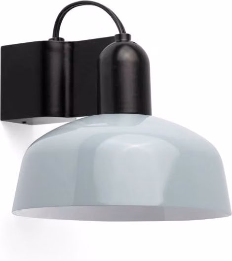 TATAWIN Lampada metallo da parete blu grigiastro